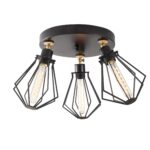 PENDANT LIGHT METALLIC BLACK HM7243 Φ56x31 cm.