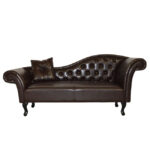 Reel T. Chesterfield Niovi HM3008.01 Dark Brown Right Arm 190x61x84cm