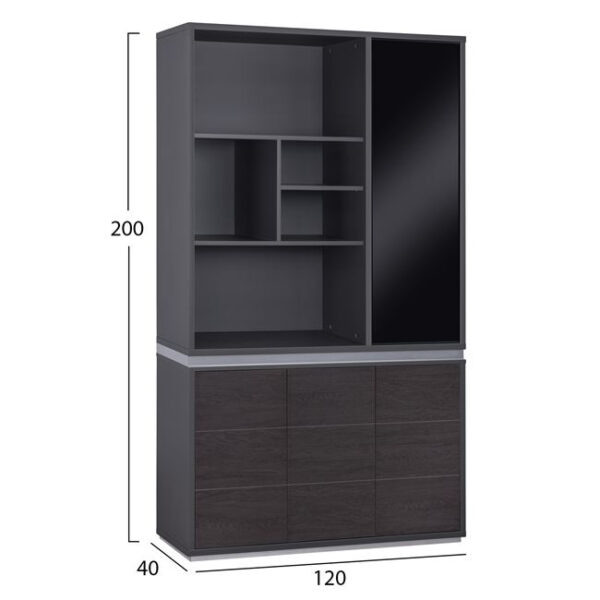 Professional Office Library Rosewood HM2091R 120x40x200cm