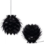 PENDANT CEILING/TABLE LAMP HM9205.03 BLACK MDF PINECONE PANELS
