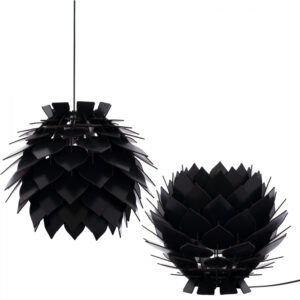 PENDANT CEILING/TABLE LAMP HM9205.03 BLACK MDF PINECONE PANELS