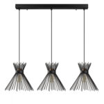 METALLIC PENDANT LIGHT IN BLACK E27 HM7240 104X30X130cm