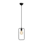 METALLIC PENDANT LIGHT BLACK HM7258 15Χ6Χ123 cm.