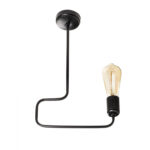 METALLIC PENDANT LIGHT BLACK HM7251 28Χ6Χ43 cm.