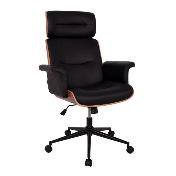 Manager's office chair Superior Pro HM1108.01 walnut-black color 74x74x116 cm