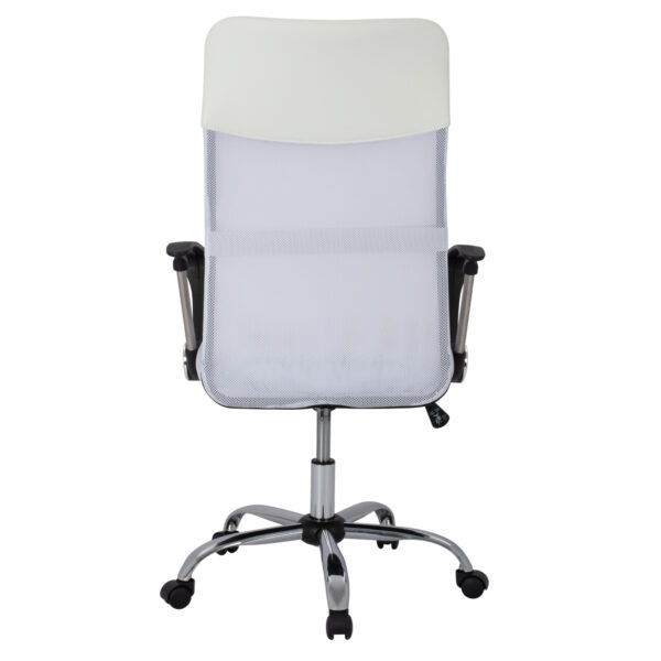 Office chair HM1000.04 White Mesh chromed leg 61x58x118