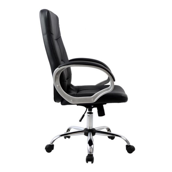 Manager's office chair HM1024.01 with chromed base 64x55x120 cm.