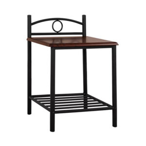 Bedside table Suzie HM387 from metal and wood 45x35x48-61 cm