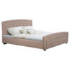Bed Odelia with fabric beige 150x200 cm HM550.06