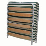 Bed -Camp Bed 6cm foam 180x80 pillow with wooden support