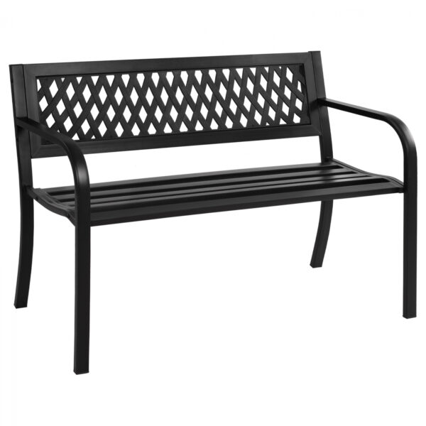 Metallic bench HM5531 in black color