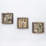 MDF TRIPTYCH PAINTING 15X3,5Χ15 HM7325
