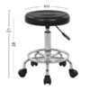 Stool for office or designroom HM212.01 Black with gas lift