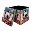 Stool from PU with storage space HM264 Football 38X38X38cm