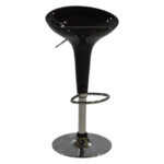Bar Stool Daisy HM200.01 Gas Lift in black color  44x38x78cm