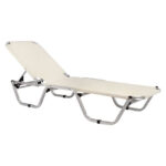 Professional Sunbed Aluminum HM5071.60 cream color 60x190x30 cm