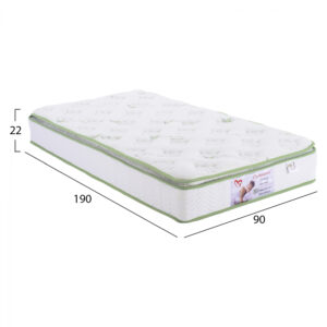 ΣΤΡΩΜΑ CONTINUOUS SPRING ΜΕ ΑΝΩΣΤΡΩΜΑ ALOE VERA 90X190 FB9372.11 ΜΟΝΗΣ ΟΨΗΣ