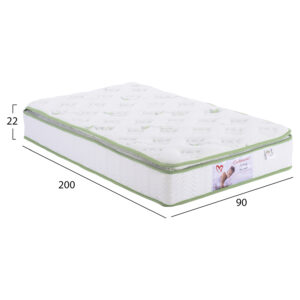 ΣΤΡΩΜΑ CONTINUOUS SPRING ΜΕ ΑΝΩΣΤΡΩΜΑ ALOE VERA 90X200 FB9372.20 ΜΟΝΗΣ ΟΨΗΣ