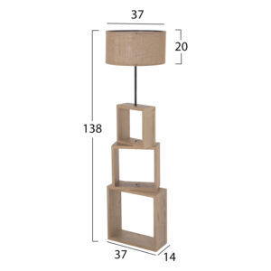ΦΩΤΙΣΤΙΚΟ ΔΑΠΕΔΟΥ MDF ΣΟΝΑΜΑ-ΜΠΕΖ ΚΑΠΕΛΟ FB97608.03 Φ38x140Υεκ.