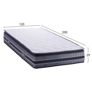ΣΤΡΩΜΑ DREAMTOPIA FRANKLIN FB9657.120 BONNELL SPRING ΜΕ ΑΝΩΣΤΡΩΜΑ 120x200x29Y εκ.
