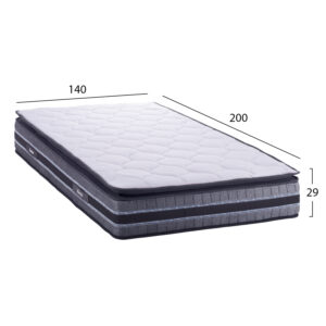 ΣΤΡΩΜΑ DREAMTOPIA FRANKLIN FB9657.140 BONNELL SPRING ΜΕ ΑΝΩΣΤΡΩΜΑ 140x200x29Yεκ.