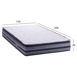 ΣΤΡΩΜΑ DREAMTOPIA FRANKLIN FB9657.150 BONNELL SPRING ΜΕ ΑΝΩΣΤΡΩΜΑ 150x200x29Y εκ.