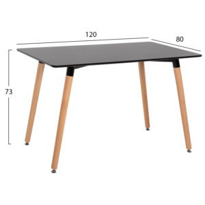 ΣΕΤ ΤΡΑΠΕΖΑΡΙΑΣ 5ΤΜΧ FB921179 MDF TOP ΣΕ ΜΑΥΡΟ--ΣΚΟΥΡΟ ΓΚΡΙ ΥΦΑΣΜΑ